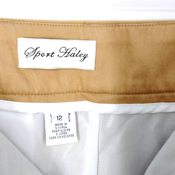 KHAKI PASTEL PLAID GOLF SKORT SIDE PLEAT - Picture 10 of 15